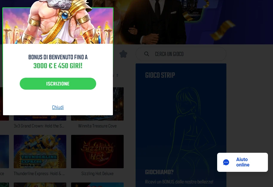 Registrazione Winita Casino