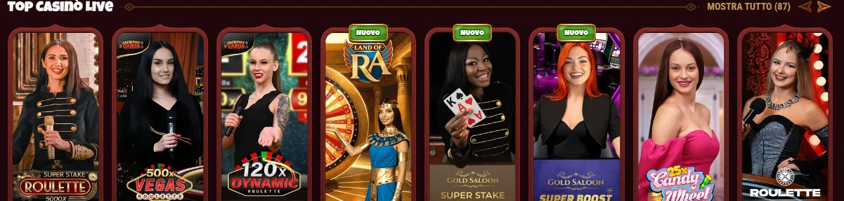 Magius Casino live dealer