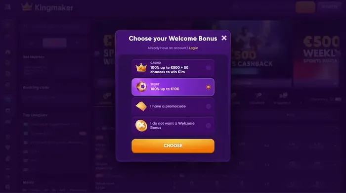Kingmaker Casino — Dentro Kingmaker Casino: screenshot 2